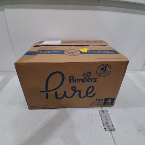 150PK PAMPERS PURE 100% LEAKPROOF PLANT-BASED SKIN PROTECTION DIAPERS - SIZE 4 image 2