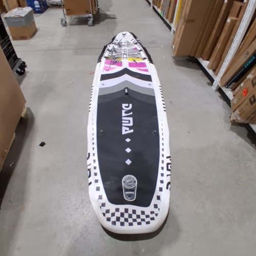 DAMA INFLATABLE STAND UP PADDLEBOARD WITH DOUBLE ACTION PUMP AND TRAVEL BAG - 11FT - BLUE/WHITE image 2