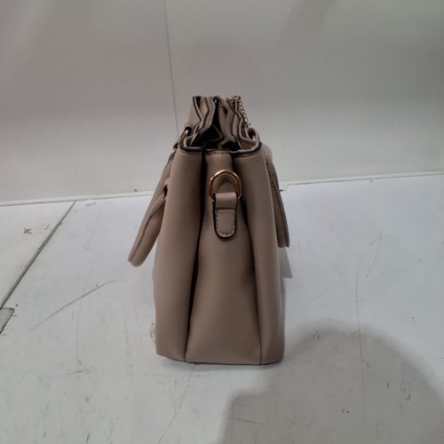 LEATHER ELEGANT PATCHWORK HANDBAG - BEIGE (STYLE: 3KS8HLOHUQBO) image 5