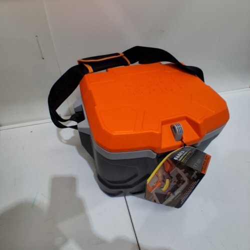 KLEIN TOOLS TRADESMAN PRO TOUGH BOX COOLER - 17QT - ORANGE/GREY (MODEL: 55600) image 2