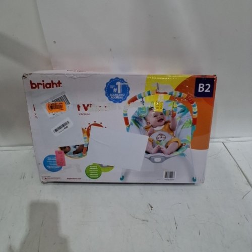 BRIGHT STARS VIBRATING BOUNCER WITH TOY BAR - RAINFOREST VIBES image 5