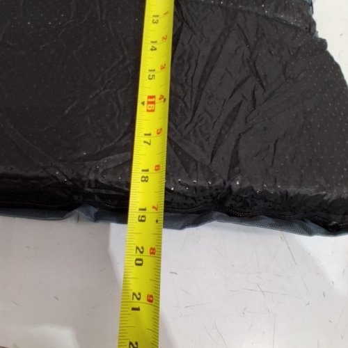 PLUSH PET BED - 20" X 16" - BLACK / GRAY image 4