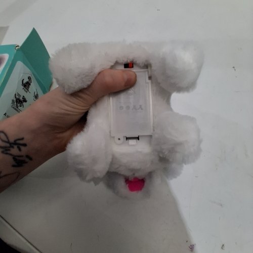 ELECTRONIC ROBOT PLUSH PUPPY DOG TOY - 6.7" - WHITE image 2