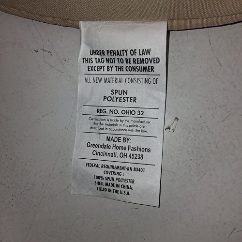 2PC GREENDALE HOME FASHIONS ROUND SEAT CUSHIONS - 19" DIAMETER - TAN image 2