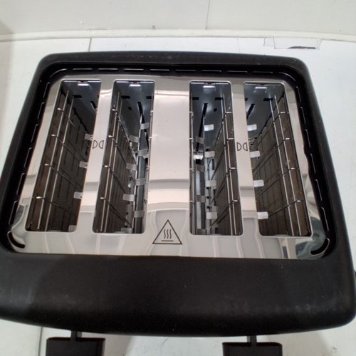 AMAZON BASICS 4 SLICE TOASTER WITH 7 SETTINGS - 1500W - BLACK/SILVER (MODEL: B0D2L3HJ8J) image 4