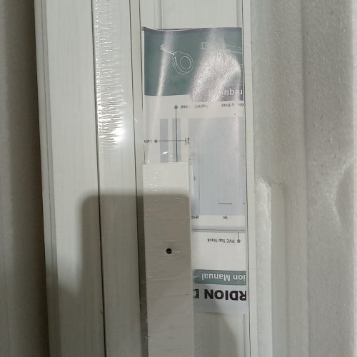CCBOYSHARDWARE PVC INTERIOR ACCORDION FOLDING DOOR, 38" X 80" - WHITE image 4