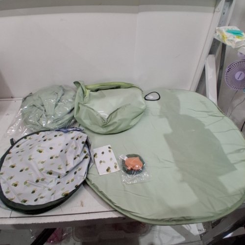 BABY MOOV AQUANI FOLDABLE BABY BEACH TENT - GREEN/GRAY - (MODEL: A035221_US) image 2