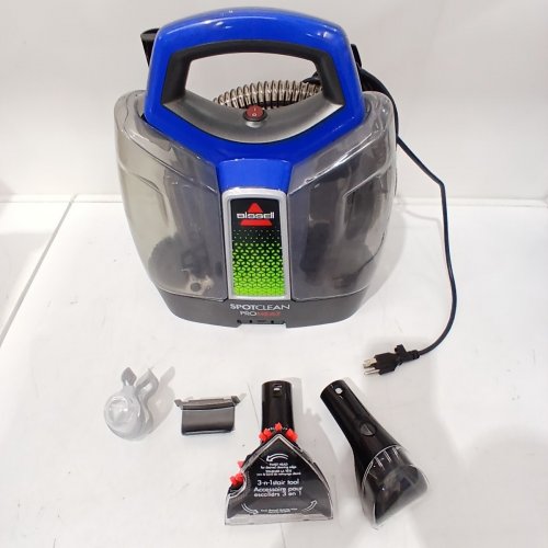BISSELL 3-IN-1 PREMIER SPOTCLEAN PROHEAT CARPET/UPHOLSTERY CLEANER - BLUE/GREY (MODEL: 2694B) image 4