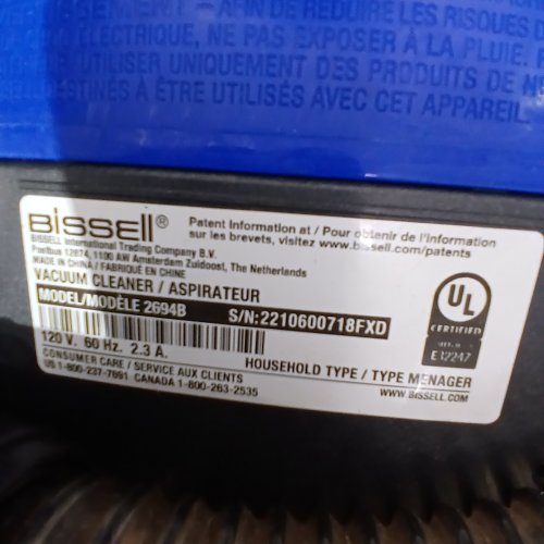 BISSELL 3-IN-1 PREMIER SPOTCLEAN PROHEAT CARPET/UPHOLSTERY CLEANER - BLUE/GREY (MODEL: 2694B) image 8