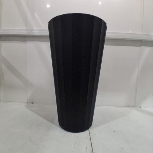 VERADEK DEMI SERIES PLASTIC TALL PLANTER FOR OUTDOOR - 26" - BLACK (MODEL:2002450) image 2