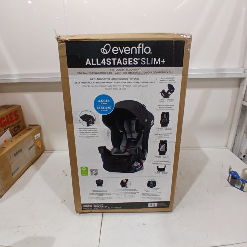EVENFLO ALL4STAGES SLIM PLUS CANOPY CARSEAT - 4-40LBS/30-65LBS - BLACK (MODEL: CS400112527C) image 7