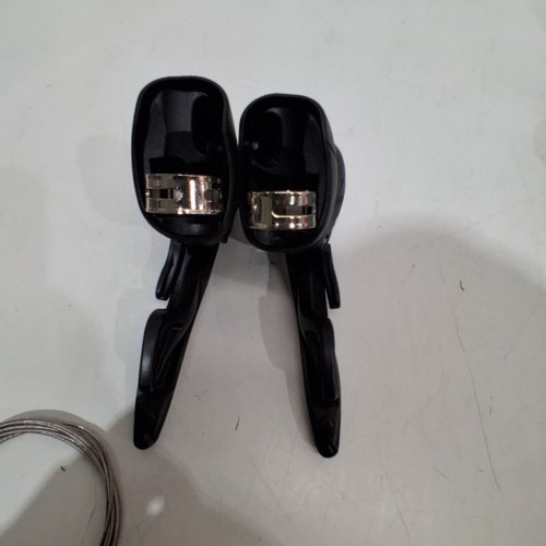MICRONEW SPEED SHIFTER BRAKE LEVER SET - FOR 7, 8, OR 9 SPEED - BLACK/SILVER image 4