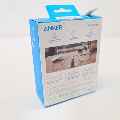 ANKER 336 3-PORT 67W WALL CHARGER BLOCK - 2X USB-C & 1X USB-A PORTS (MODEL: A2674) image 3