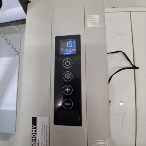 EUHOMY PORTABLE CAR REFRIGERATOR WITH APP CONTROL - 18L - 12V - FROM -4° TO 68°F - BLACK/GREY (MODEL: CFC-18 / CF004-18BL-CAEH) image 2