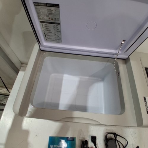 EUHOMY PORTABLE CAR REFRIGERATOR WITH APP CONTROL - 18L - 12V - FROM -4° TO 68°F - BLACK/GREY (MODEL: CFC-18 / CF004-18BL-CAEH) image 4