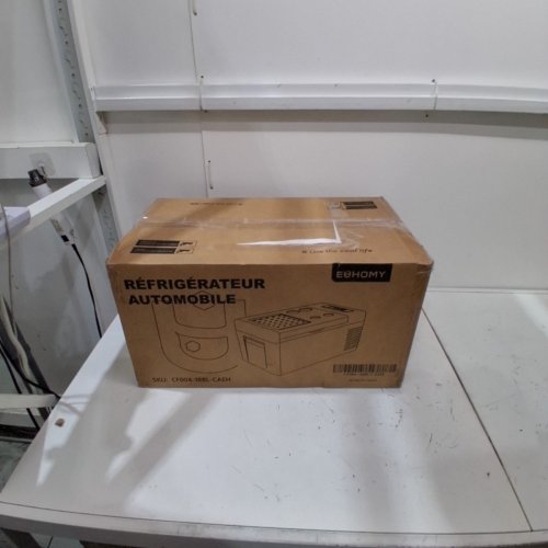 EUHOMY PORTABLE CAR REFRIGERATOR WITH APP CONTROL - 18L - 12V - FROM -4° TO 68°F - BLACK/GREY (MODEL: CFC-18 / CF004-18BL-CAEH) image 5