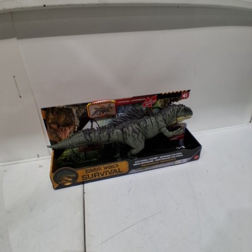 MATTEL JURASSIC WORLD COLOSSAL CHOMP GIGANOTOSAURUS DINOSAUR TOY - GRAY AND GREEN (ITEM: JNL65-9564) image 3