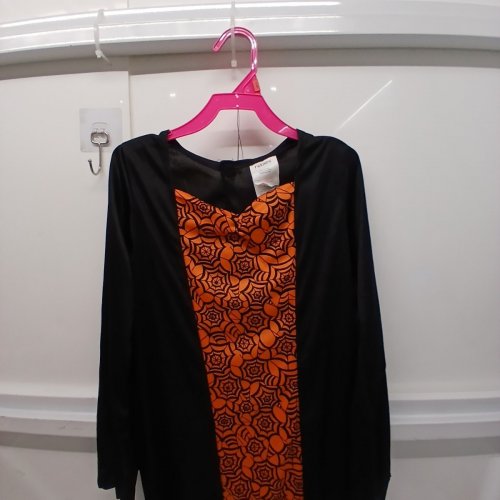 3PC GIRLS RUBIES WITCH COSTUME - LARGE (10-12) - BLACK/ORANGE (STYLE: 701424) image 3