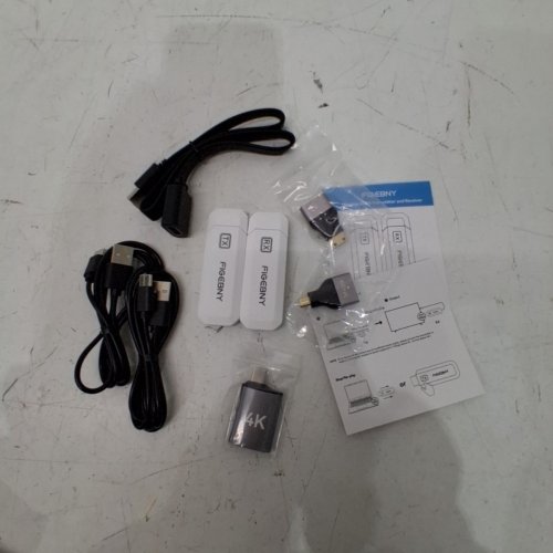 FIGEBNY WIRELESS HDMI TRANSMITTER AND RECEIVER - 4K - 1080P - WHITE (MODEL:S6) image 2