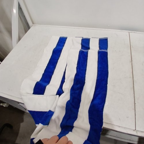 MAINSTAYS CABANA STRIPE BEACH TOWEL - 28" X 60" - BLUE/WHITE (MODEL: KH6083CBSTRP) image 5