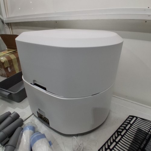 ELLENPENT AUTOMATIC SELF-CLEANING CAT LITTER BOX WITH APP CONTROL AND SAFETY SENSOR - 90L CAPACITY - GREY/WHITE (MODEL: CH-ICB019) image 7