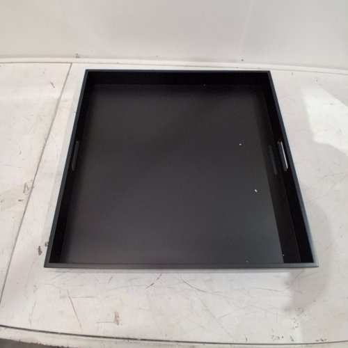 HANOBE SQUARE TABLE TOP DECOR TRAY - 20.5" - BLACK image 2