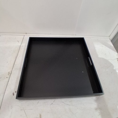 HANOBE SQUARE TABLE TOP DECOR TRAY - 20.5" - BLACK image 5