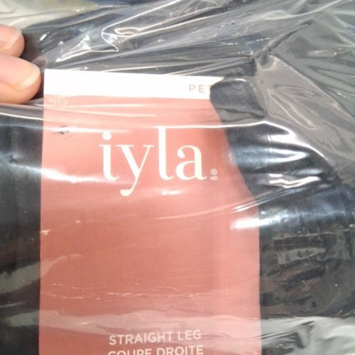 WOMEN'S IYLA PETITE STRAIGHT LEG PANTS - EXTRA SMALL - BLACK image 2