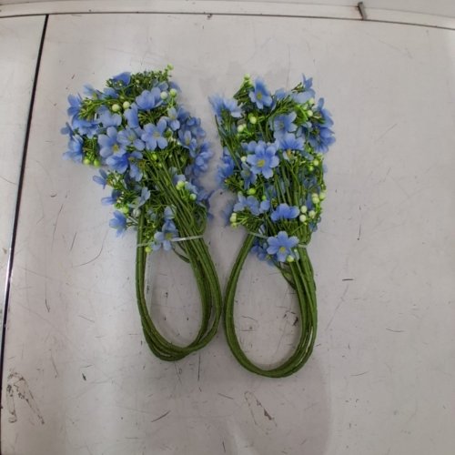 2 FLOWER STEM BUNDLES - BLUE image 2