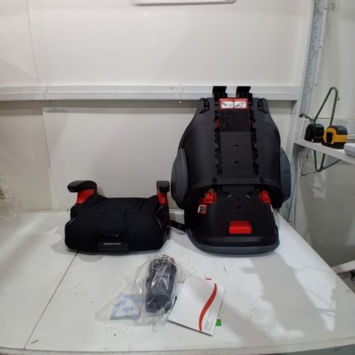 BRITAX USA SKYLINE HIGH POINT BELT-POSITIONING BOOSTER CAR SEAT - HIGHBACK AND BACKLESS - 2-LAYER IMPACT PROTECTION, 40-120 LBS - BLACK OMBRE - (MODEL: E1C253C) image 3