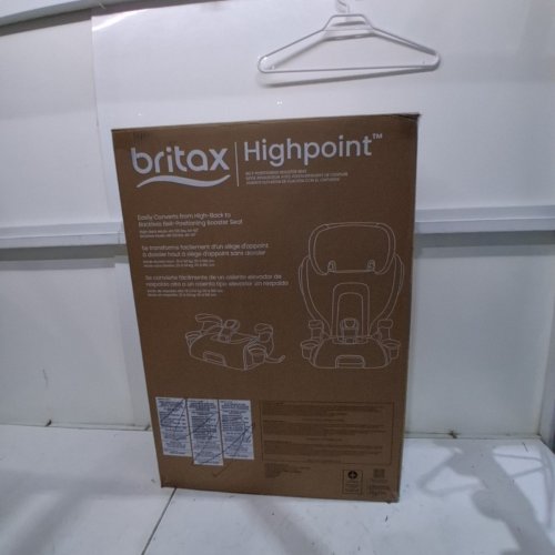 BRITAX USA SKYLINE HIGH POINT BELT-POSITIONING BOOSTER CAR SEAT - HIGHBACK AND BACKLESS - 2-LAYER IMPACT PROTECTION, 40-120 LBS - BLACK OMBRE - (MODEL: E1C253C) image 5
