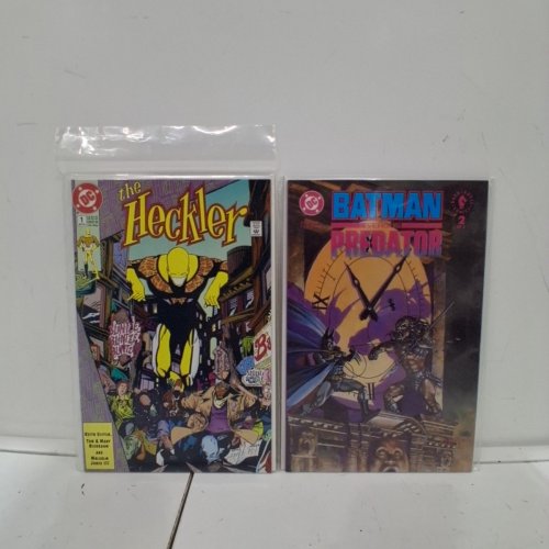 4 ASSTD DC COMIC BOOKS - FLASH #66, THE ADVENTURES OF SUPERMAN #491, THE HECKLER #1, BATMAN VS. PREDATOR #2 OF 3 - VARIOUS AUTHORS image 3