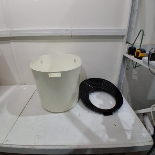 IRIS USA TOP ENTRY CAT LITTER BOX WITH SCOOP - 20.5"X16.1"X14.6" - WHITE/BEIGE (MODEL: PUNT-530) image 2