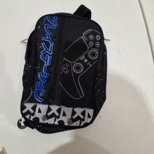 CONCEPT ONE PLAYSTATION OFFSET ZIPPER SLING BAG - BLACK/BLUE/GREY (ITEM: YNMB0001TG) image 2