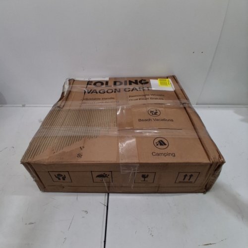 FOLDING WAGON CART - 27.6" X 40.9" X 20" - GREY image 5