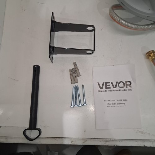 84FT VEVOR RETRACTABLE HOSE REEL - 5/8" , 180° SWIVEL WALL-MOUNTED (MODEL: HL-XW40) image 3
