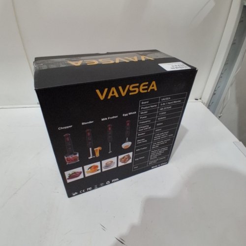 VAVSEA 5-IN-1 IMMERSION HAND BLENDER CHOPPER, BEAKER, WHISK, MILK FOR KITCHEN - 24-SPEED - 1100W - 20000RPM - RED (MODEL:HB-2076A6-RED) image 5