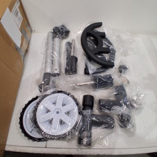 IN GROUND MOBILE SOLAR BLANKET REEL WITH LOCKING WHEELS - 18FT - BLACK\ALUMINUM (MODEL:LPC005_POOL_REEL_18FT) image 3