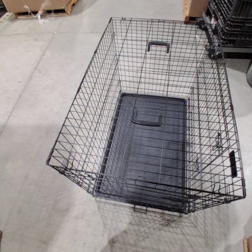 FEANDREA XL FOLDABLE DOG CRATE CAGE - 42" - BLACK (MODEL: PPD42H) image 3