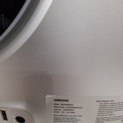 SAMSUNG G8 OLED 32" 4K ULTRA HD 240HZ 0.03MS GTG OLED FREESYNC/G-SYNC MONITOR - WHITE (MODEL: LS32DG802SNXZA) image 13