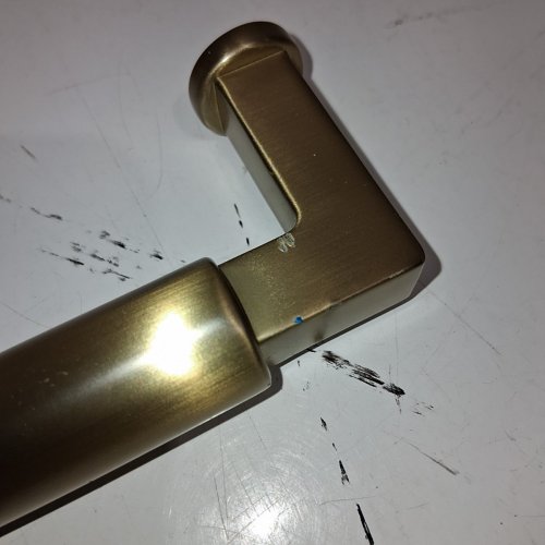 CABINET DRAWER PULL HANDLE - 18.5" X 2" - BRASS/GOLD image 3