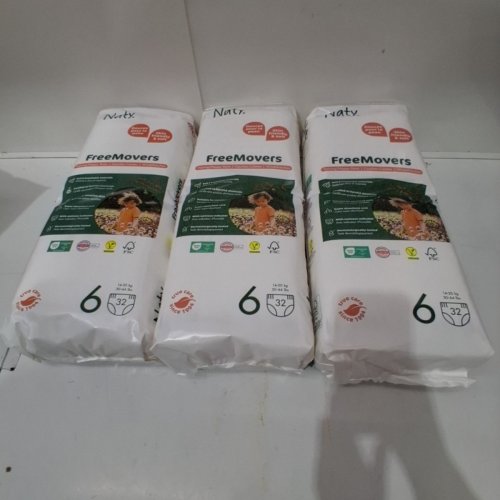 96PK KID'S S NATY FREEMOVERS PULL-UPS PANTS - SIZE 6- WHITE image 2