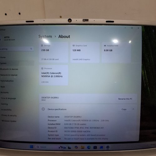 RUZAVA PORTABLE LAPTOP - 15.6" | CELERON N5095 | 8GB RAM | 256GB SSD - SILVER - (MODEL: RK60) image 4