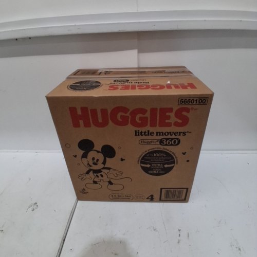 144PK HUGGIES LITTLE MOVERS DIAPERS - SIZE 4 - WHITE image 2