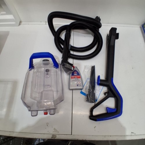 BISSELL POWERCLEAN TURBO PET XL UPRIGHT CARPET CLEANER - BLACK/BLUE (MODEL: 3738C) image 6