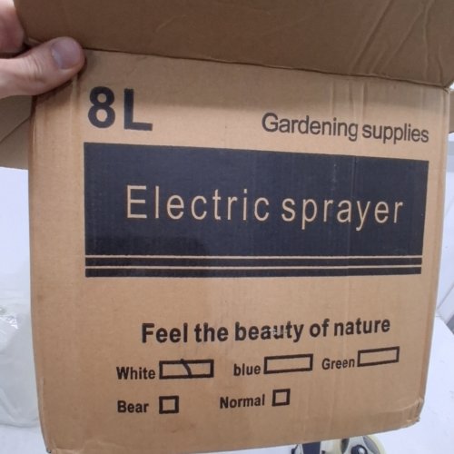 PORTABLE ELECTRIC GARDEN SPRAYER WITH ADJUSTABLE SPRAY MODES - 8L - WHITE image 3