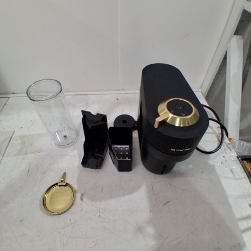 BREVILLE NESPRESSO VERTUO POP+ DELUXE COFFEE & ESPRESSO MACHINE - MATTE BLACK/GOLD (MODEL: BNV125MTB1BUC1) image 4