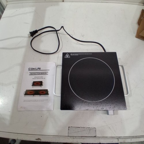 COKLAI SINGLE BURNER INFRARED COOKER - BLACK/SILVER (MODEL: CKIP-09) image 4