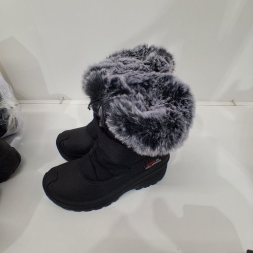 WOMEN'S OZARK TRAIL FUR-TRIMMED WINTER BOOTS - 6 - BLACK (STYLE: 20GLENNAW25) image 2