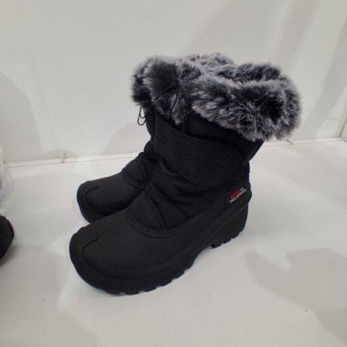 WOMEN'S OZARK TRAIL FUR-TRIMMED WINTER BOOTS - 6 - BLACK (STYLE: 20GLENNAW25) image 3